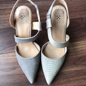 Vince Camuto Grey Suede Heels